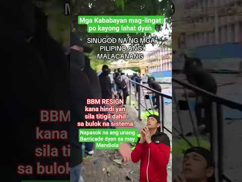 NAPASOK NA NILA ANG UNANG BARRICADE  DYAN SA MAY MENDIOLA #duterte #shorts #vpsara #trending