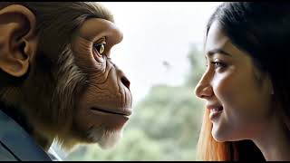 বান্ধব যখন অপরিচিত প্রেমে পড়ে 😱 bandar bhai porlo prem a |#bandarvlog #aishorts