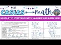 Solving Multi-Step Equations with Variables on Both Sides