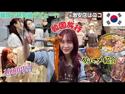 【VLOG】2泊３日詰め込み韓国旅🇰🇷激安エリアで爆買い❤️‍🔥おすすめのご飯屋さんも紹介したよ🍴