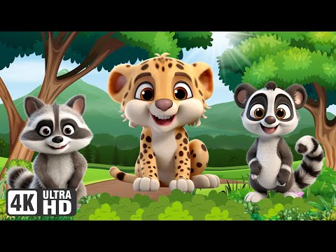 Cute Little Animals Collection: Raccoon, Cheetah, Lemur, Monkey, Elephant - Animal Videos