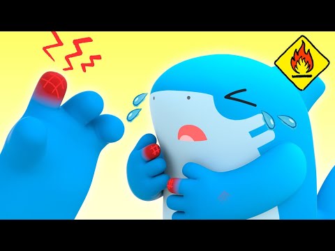 BOO BOO song! Be careful around hot objects Baby Shark! - Safety for Kids