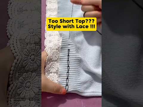 Easy DIY: How to Add Length to Clothes Without Sewing machine #shorts #sewing #diyfashion