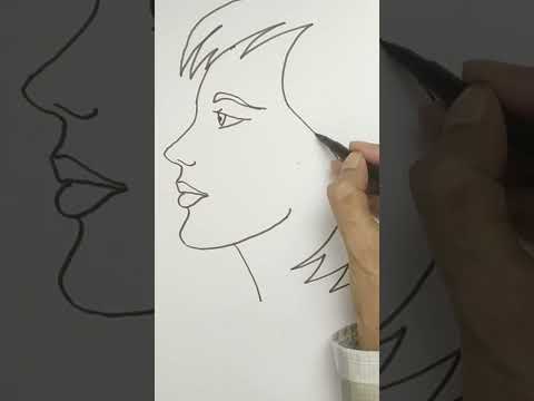 Draw a girl easy beginners