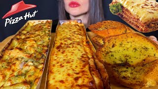 PIZZA HUT FOOTLONG LASAGNA + BAKED PASTA | MUKBANG ASMR | EATING SOUNDS