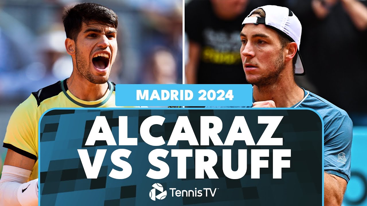 Carlos Alcaraz vs Jan-Lennard Struff | Madrid 2024 Match Highlights