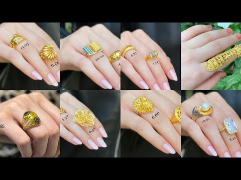 Latest gold rings with weight