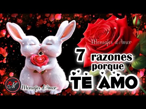 7 RAZONES por las que estoy contigo ❤️ESCUCHA esta bonita carta de amor Reflexiones Mensajes de amor
