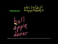 Arranging Words in Alphabetical Order