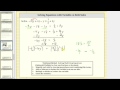 Solving Linear Equations Concepts