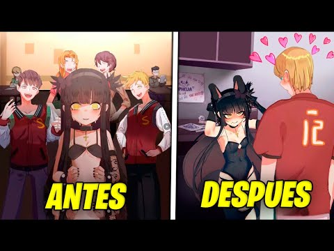 💠MI AMIGA GOTICA FUE ABUSADA Y RECHAZADA POR TODOS PERO LA AYUDE Y ELLA SE ENAMORO DE MI l T1