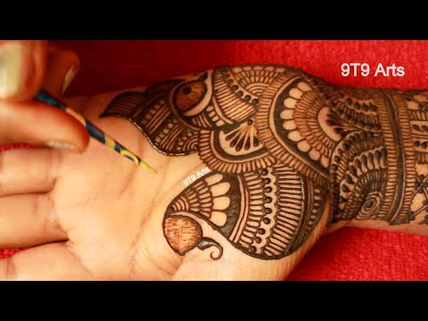 Beautiful Peacock Mehndi Design | Full Hand Karwa Chauth Special Mehndi Design | Mehandi ka design