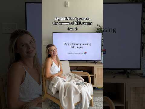 My girlfriend guesses the names of NFL teams part 2 #football #nfl #nflteams #nflmemes #girlfriend