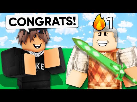 I Got My DAD His FIRST Ever WIN.. (Roblox BedWars)