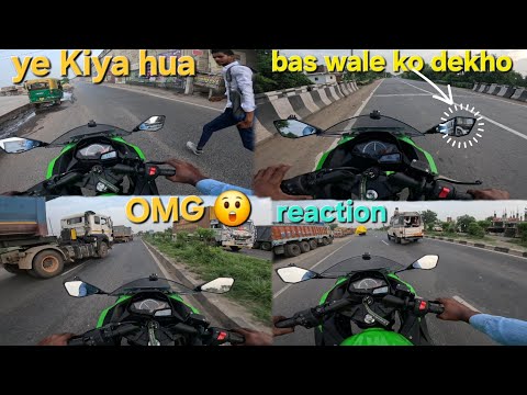 Cary sound 🥵and reaction #kawasakininja hayper 🥶ll ride on haywe !! don't try❌️🙏