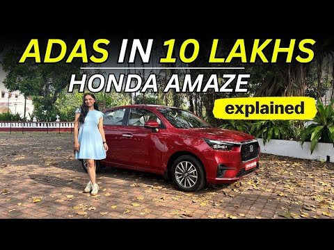 Honda Amaze with ADAS Features explained in detail | Maruti Dzire Rival #hondaamaze #sedan