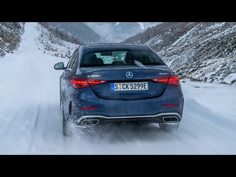 New Mercedes C Class 2025 - Driving in snow