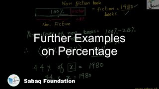 Further Examples on Percentage