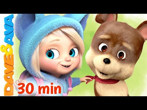 🐶 Bingo Song and More Nursery Rhymes | Mix a Pancake | Baby Songs by Dave and Ava 🐶