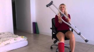 The best | easiest way to get around the house with a broken leg