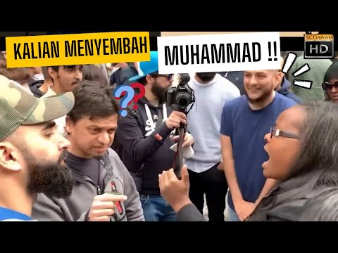 Penginjil Wanita Teriaki Muslim lalu kabur! Mansur Vs Wanita Penginjil   Speakers Corner Hyde Park