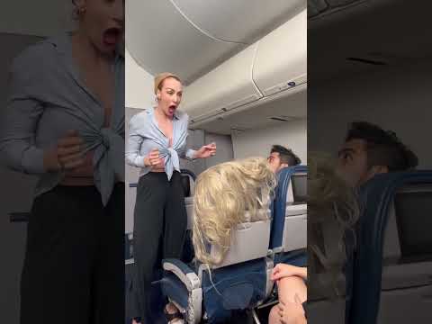 Did she really deserve that? ✈️ #karma #airplane #travel #whatwouldyoudo