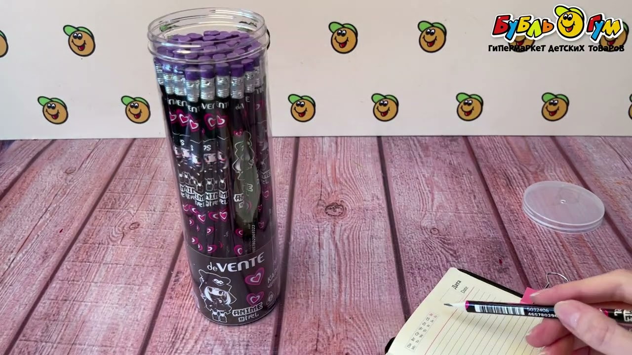 Карандаш чернографитный  Anime girl - видео