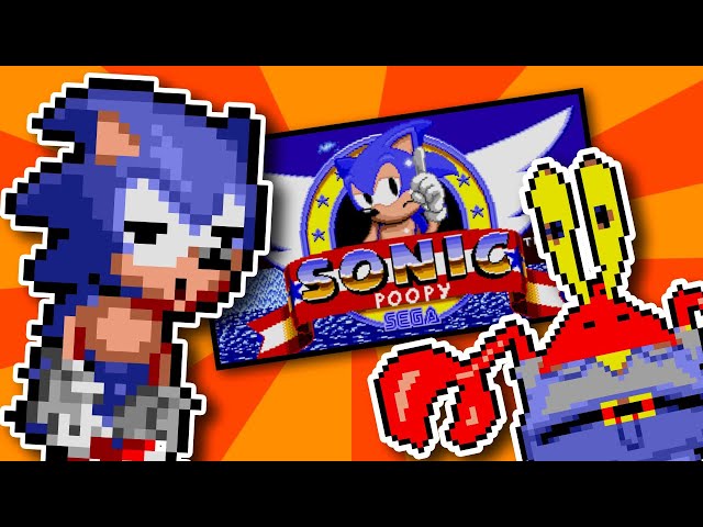 Sonic, but It's Sonic Poopy?! - Funny Sonic Rom Hack