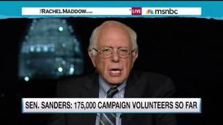 Bernie Sanders on The Rachel Maddow Show