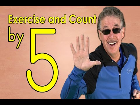 Count by 5's | Exercise and Count By 5 | Count to 100 | Counting Songs | Jack Hartmann - YouTube