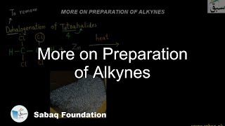 More Preparation of Alkynes