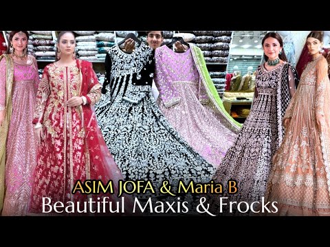 Ideal boutique Rawalpindi 👑 “STUNNING! Maria B & ASIM JOFA Maxi’s & Frocks Wedding COLLECTION 2024