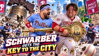 Kyle Schwarber Gets the Key to the City! 🔑