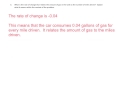 Linear Functions and Fuel Consumption