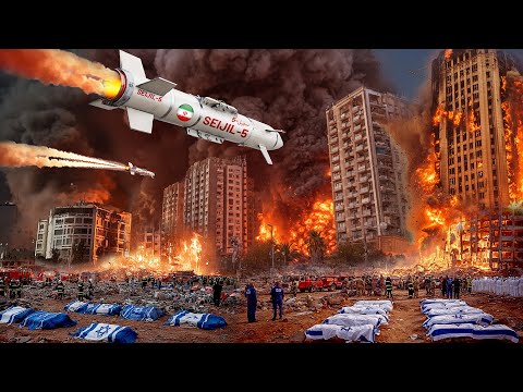 Iran Launches Sejjil Hypersonic Missile - Tel Aviv, Haifa & US Military Bases in Grave Danger!