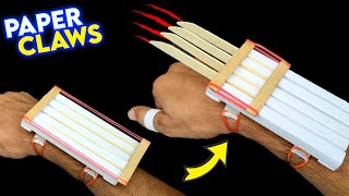 How to make a paper claws , paper Wolverine claws , Open and Close paper claws