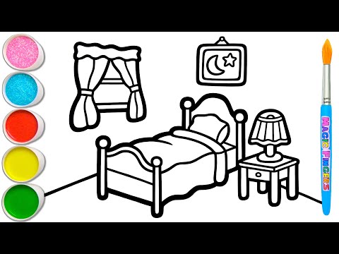 Silakan Coba Menggambar, Mewarnai Kamar Tidur Indah Bersamaku 🛏️ Halaman Mewarnai untuk Anak #370