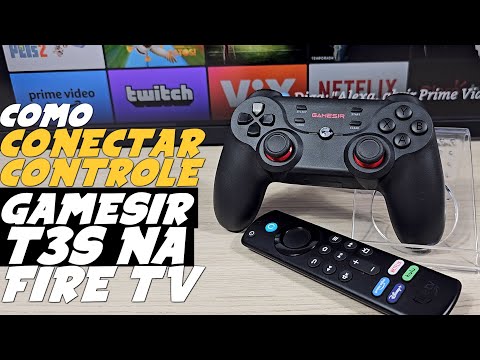 Como CONECTAR CONTROLE GAMESIR T3S na FIRE TV