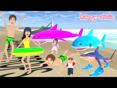 Yuta Mio Digigit Ikan Hiu Tralalero Tralala Dari Laut Masuk Dunia Roblox 😱🦈| Roblox | Sakura School