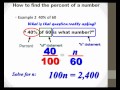 Solving Percent Problems with Proportions