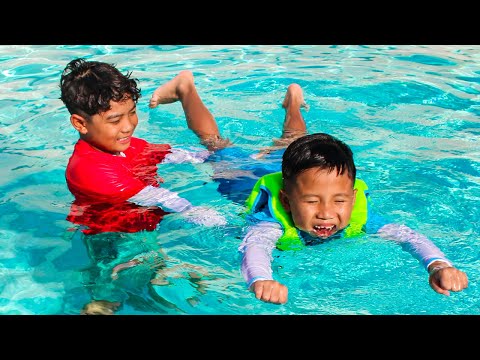 Eric & Kaden’s Swimming Adventure: Never Give Up!