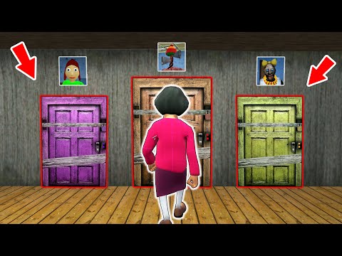 Scary Teacher vs 3 Secret Door !! New Exit with Granny ?! - funny horror animation (p.195)