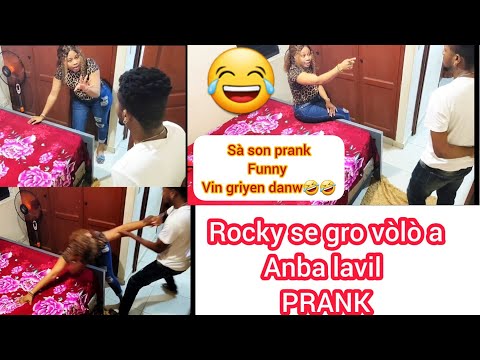 Prank/Rocky manje anpil lajan kliyan anba lavil😄😄😄 ou son papa vòlè (prank)😄😄😄😄