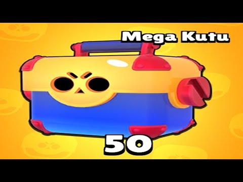 50 Mega Kutu Açtım (En Şanslı Benim)😀Brawl Stars