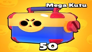 50 Mega Kutu Açtım (En Şanslı Benim)😀Brawl Stars