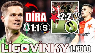 Děravý Vindahl a Holeš, který přestal hrát = Sparta i Slavie ztratily body  [LIGOVINKY 1. kolo]