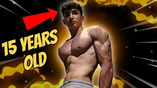 Most JACKED 15 Year Old In The World. @azizyzz1