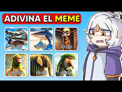 ADIVINA EL MEME DE ANIMALES ITALIANOS POR EL SONIDO 🤣😀 TRALALERO TRALALA 🦈 BOMBARDINO 🐊