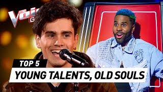 YOUNG TALENTS with OLD SOULS Blind Auditions on The Voice