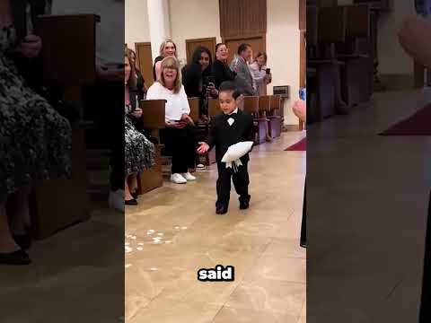 Why Did He Want to Go First? Watch This Hilarious Wedding Moment!